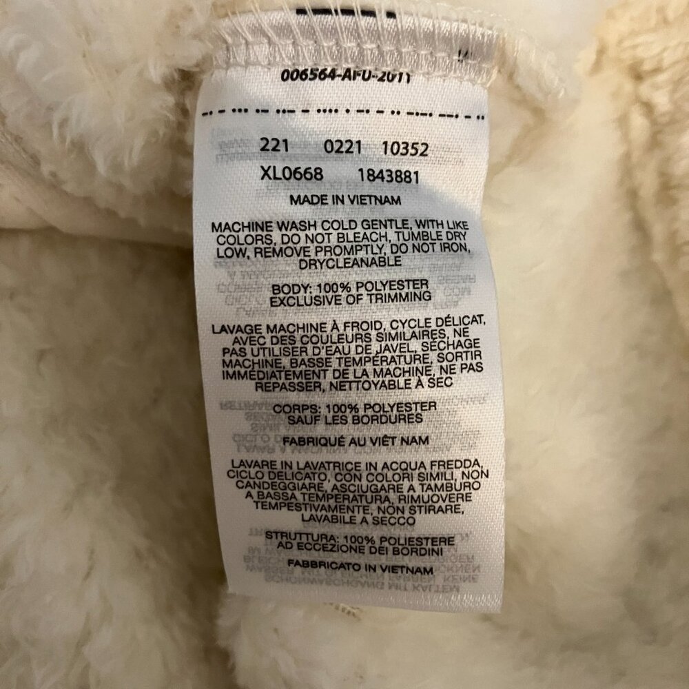 Columbia Womens NWT Beech Forest Full Zip Fleece Jacket Coat Medium Cream Ivory - Picture 8 of 8